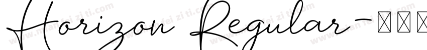 Horizon Regular字体转换